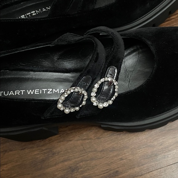 Like new STUART WEITZMAN soho leighton platform mary jane in black 10.5 - Picture 11 of 16